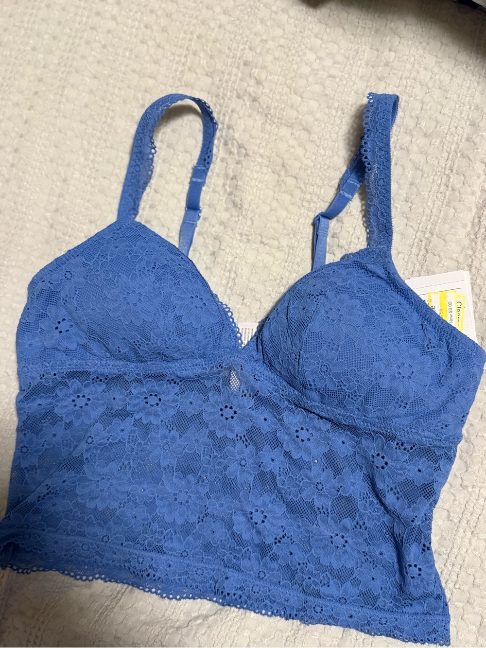 Blue Lace Longline Bralette - Women Intimates & Sleepwear